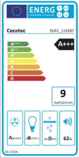 Cecotec Bolero Flux TLT 704400 Συρόμενος Απορροφητήρας 70cm Λευκός
