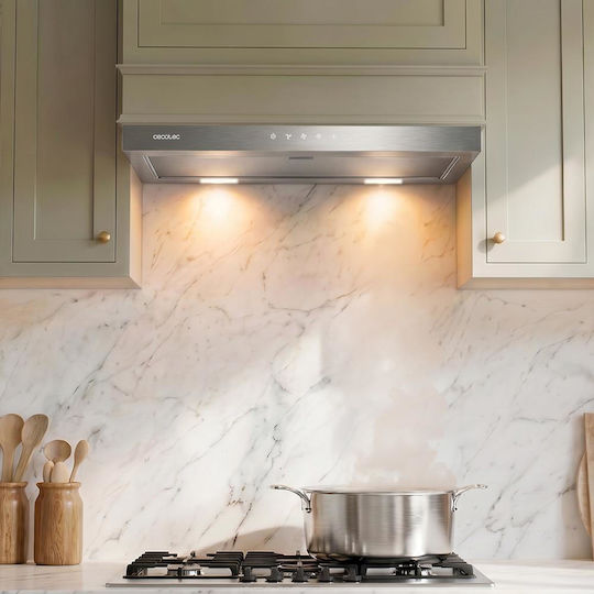 Cecotec Bolero Flux TLT 604000 Прибиращ се Кухненски аспиратор 60cm Inox