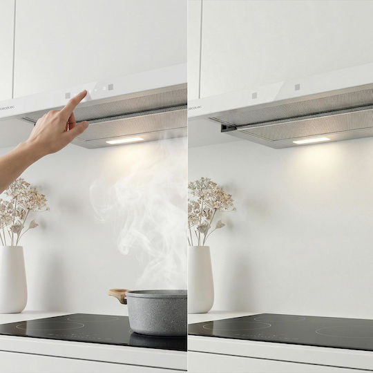 Cecotec Bolero Flux TLT 605501 Einziehbare Abzugshaube 60cm Weiße