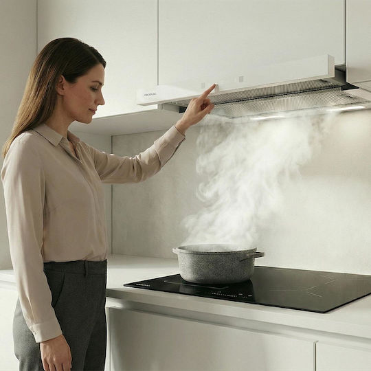 Cecotec Bolero Flux TLT 605501 Einziehbare Abzugshaube 60cm Weiße