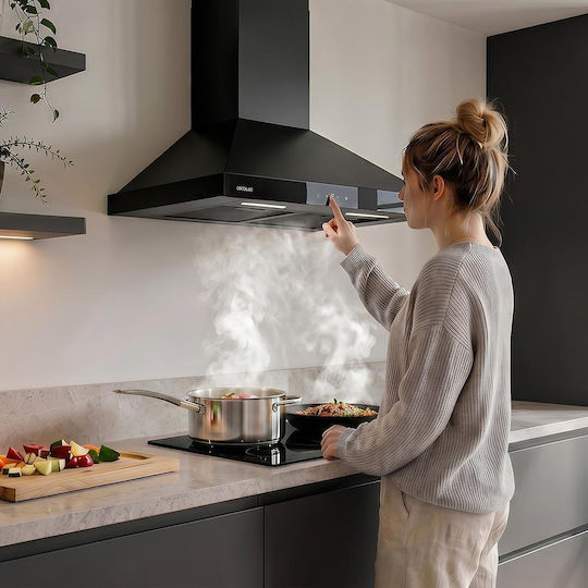 Cecotec Bolero Flux PT 604400 Chimney Hood 60cm Black