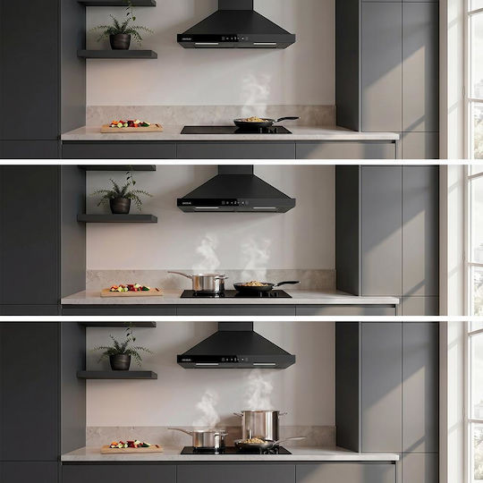 Cecotec Bolero Flux PT 604400 Chimney Hood 60cm Black