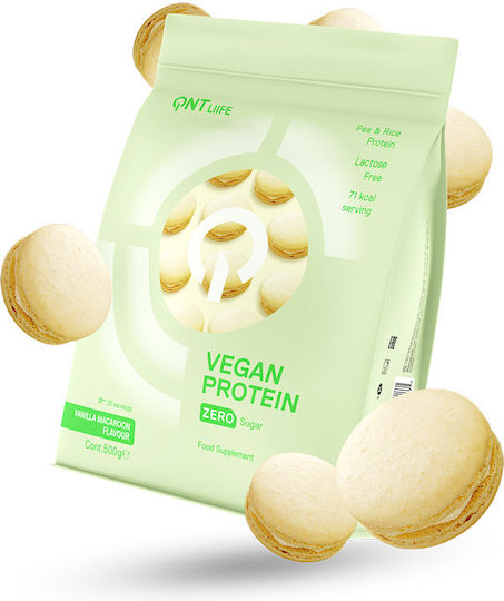 QNT Vegan Protein Χωρίς Γλουτένη & Λακτόζη με Γεύση Vanilla Macaroon 500gr
