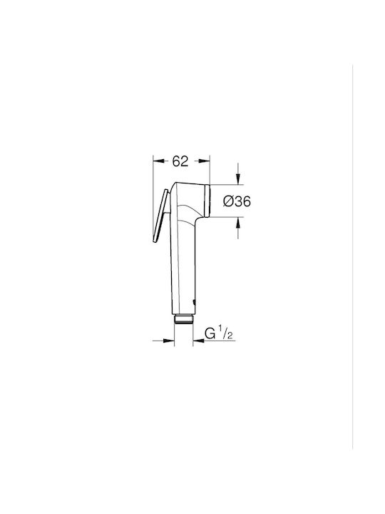 Grohe Telefon Bideu Argintiu