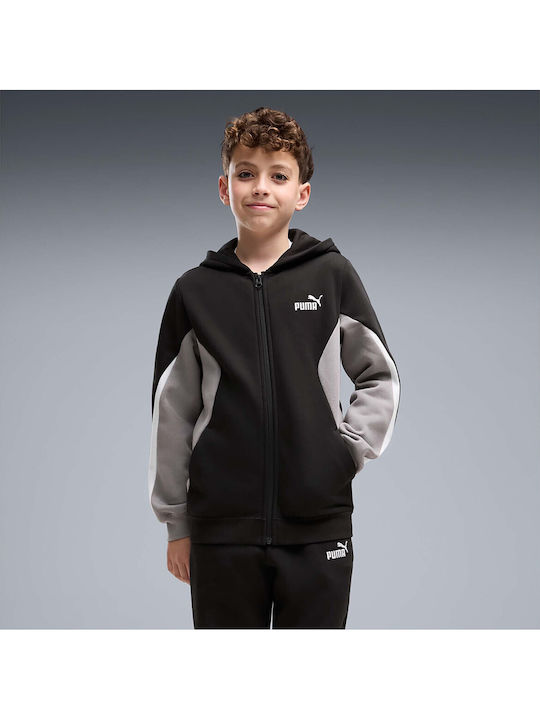 Kinder Sweatpants Set Mit Jacke Schwarz