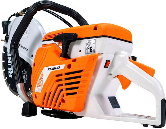 Ruris Rtx 600 – Fierăstrău de tăiere pe benzină 58 Cc 3.3 Hp Disc 300 Mm Adâncime de tăiere 100 Mm