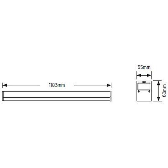 LED line LED Linear Ceiling Light 30W Warm White