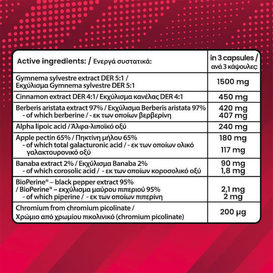 Immortal Nutrition GlucoRX Алфа Липоева Киселина 1500 mg Добавка за Стрес 90 Капсули Immortal Nutrition