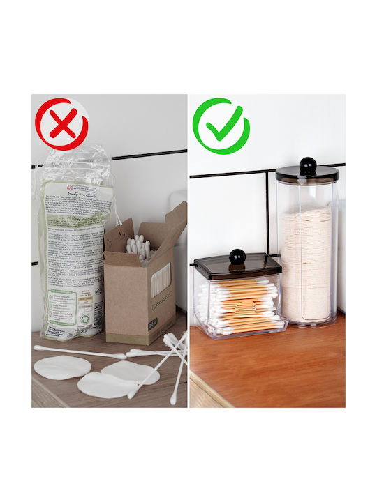 Vilde Vilde Acryl Transparente Badezimmerbox für Baumwolle