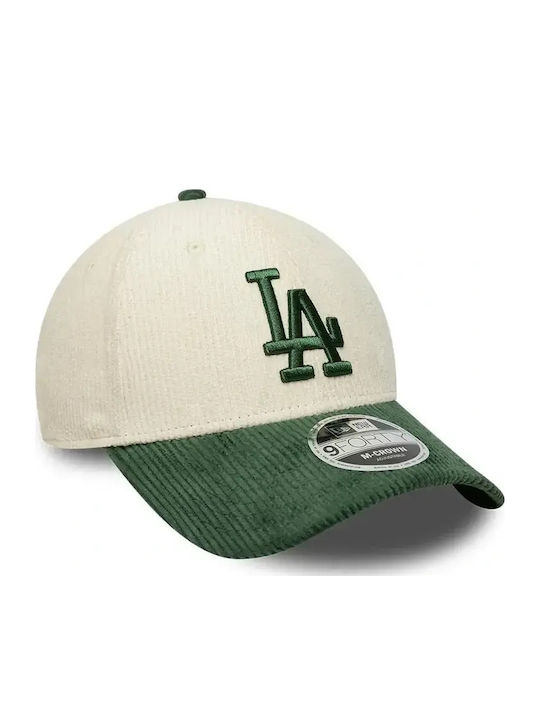 New Era La Dodgers Mlb Cord 9forty M-crown Регулируема Шапка Унисекс Памук Кремаво Зеленo 60915968