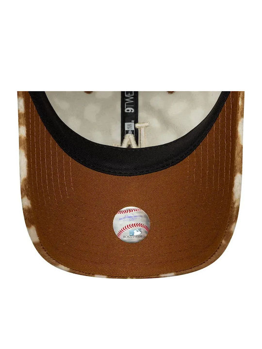 New Era La Dodgers Animal Print Dark 9twenty Регулируема Шапка Унисекс Полиестер Бежова 60844105