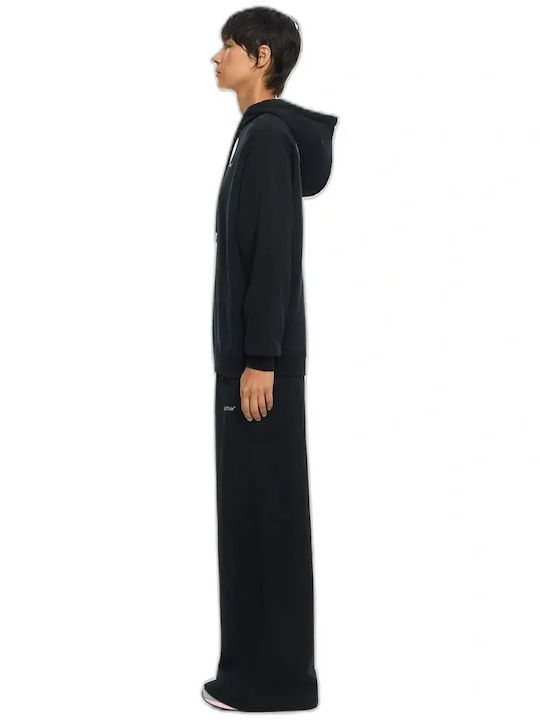 Damen Sweatshirt mit Kapuze Schwarz