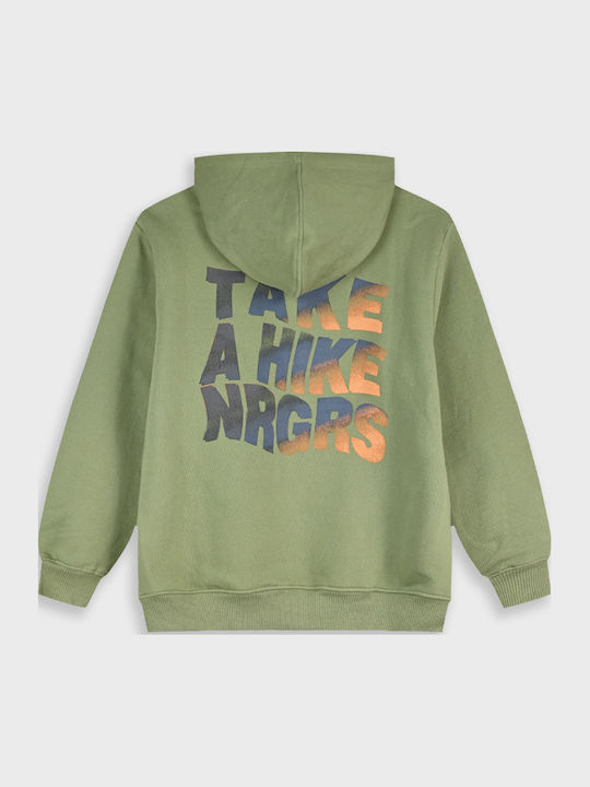 Kids Hooded Sweatshirt Khaki