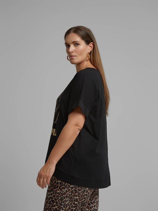 Bluza Damă Oversized Tricou Negru