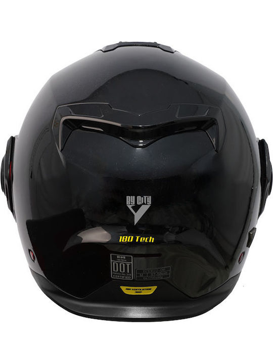 ByCity 180 Tech II Gloss Black Motorcycle Helmet Full Face ECE 22.06 1700gr