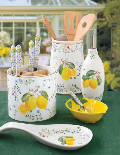 Besteck- und Utensilien Aufbewahrung 14,5 cm fleurs et citrons Easy Life
