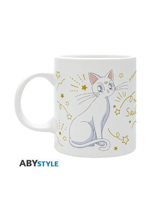Luna & Artemis Cats Black Ceramic Mug 320ml