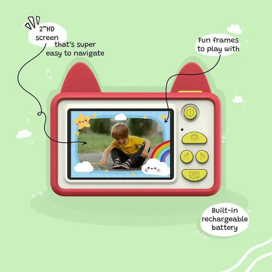 Fox Kids Camera 12MP Red