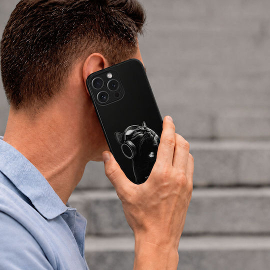 Калъф Sonique Men's Edition Honor 200 Pro 5g Audio Kitten Черен