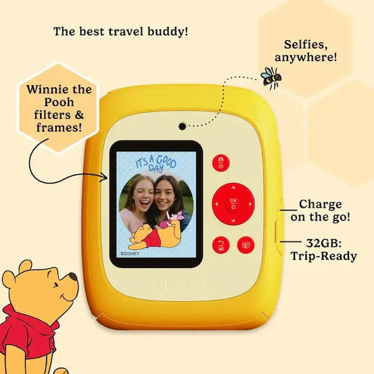 Winnie the Pooh Kids Camera 48MP with Thermal Printing Multicolour