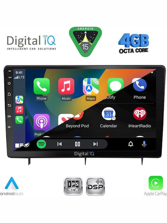 Digital IQ Sistem Audio Auto Pentru Honda Civic 2022-2026 Bluetooth USB Wi-Fi GPS Apple CarPlay Android Auto Cu Ecran Tactil 10"