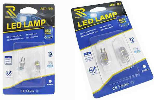 Rchang Car Lamps & Motorcycles T10 LED White 12V 2pcs