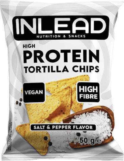Inlead Nutrition Hochprotein Tortilla-Chips 6 X 50gr Salz & Pfeffer
