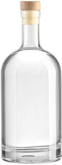 Yuk Glass Water Bottle with Transparent Cork Lid 100ml
