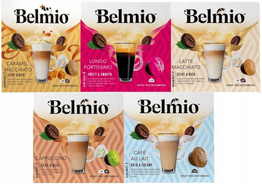 Belmio Espresso Caramel Capsules Compatible with Dolce Gusto Machine 16caps