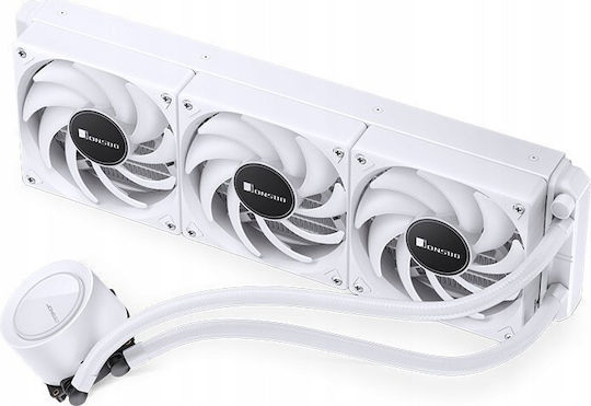 Jonsbo TG-360 Охлаждане AIO CPU с 3 Вентилатора 120mm и ARGB Осветление Бял