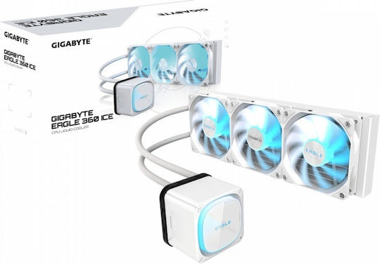 Gigabyte Eagle 360 Ice AIO CPU Liquid Cooling with 3 120mm Fans