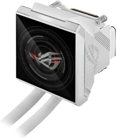Asus ROG Strix LC IV 360 AIO CPU Liquid Cooling with 3 120mm Fans and ARGB Lighting White