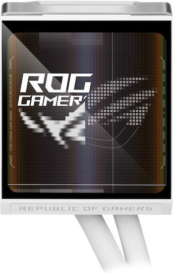 Asus ROG Strix LC IV 360 AIO CPU Liquid Cooling with 3 120mm Fans and ARGB Lighting White