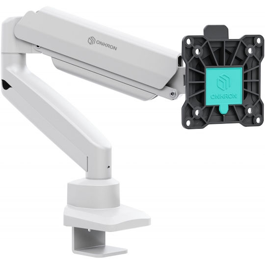 Onkron Desk Monitor Stand up to 32" with Extension Arm White