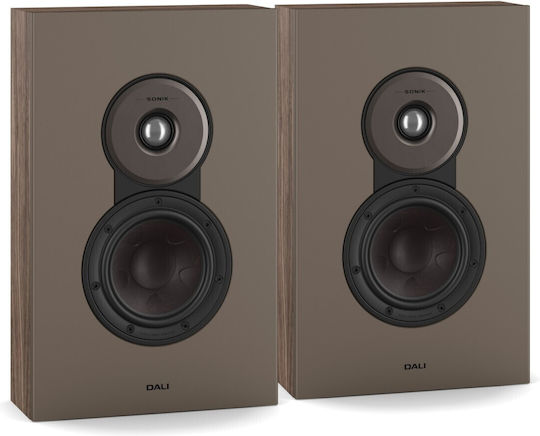 Dali Sonik Wandmontiertes Paar Hi-Fi-Lautsprecher 100W 2-Wege Walnuss