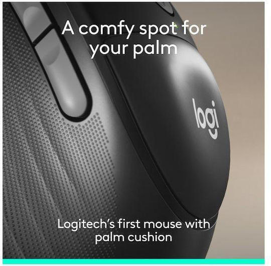 Logitech Signature Comfort Plus M850 L Ασύρματο Εργονομικό Bluetooth Ποντίκι Graphite