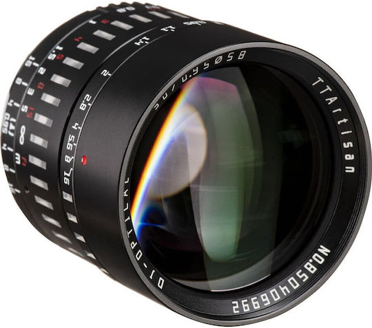 TTArtisan Crop Kameraobjektiv 50mm f/0.95 Festbrennweite für Leica L Mount Silver