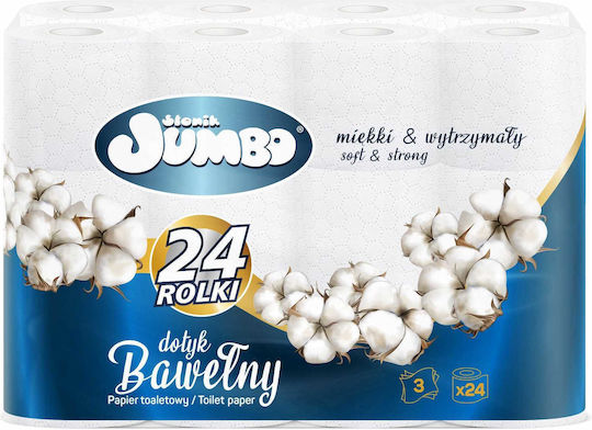 Private Label Tissue Χαρτί Υγείας 24 Ρολά 3 Φύλλων 6 Συσκευασίες