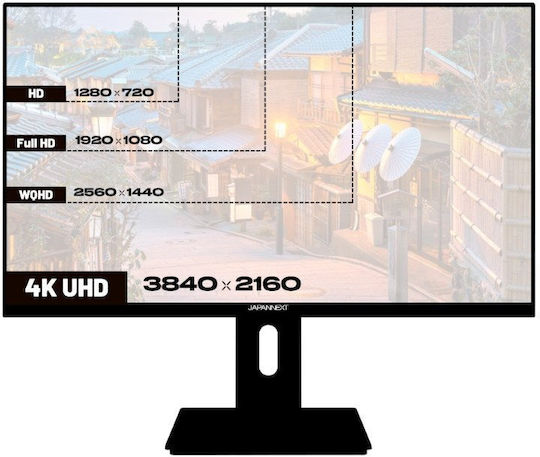 Japannext IPS270UHD60F IPS HDR Monitor 27" 4K 3840x2160 with 8ms GTG Response Time