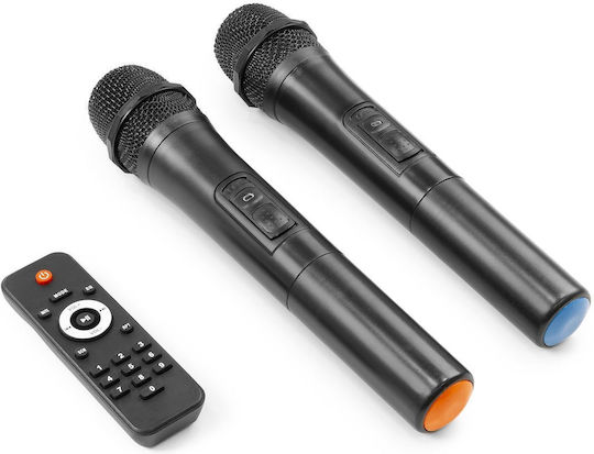 Vonyx Karaoke Lautsprecher mit Kabellosen Mikrofonen Verve46 SOSPA1087 Schwarz