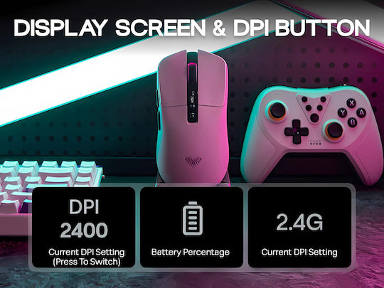 Aula SC590 Pro Kabelloses Gaming Maus 20000 DPI Schwarz