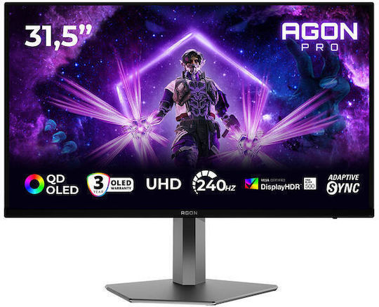 AOC AG326UZD2 OLED HDR Gaming Monitor 31.5" 4K 3840x2160 240Hz with Response Time 0.03ms GTG