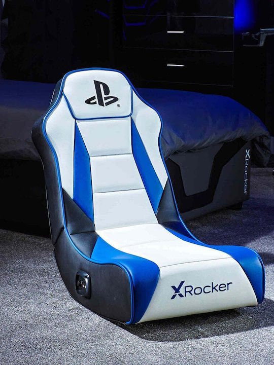 X-Rocker Playstation Geist 2.0 Leatherette White / Blue