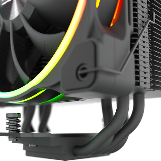 Alpenfoehn Dolomit Advanced Ψύκτρα Επεξεργαστή για Socket AM4/AM5/1200/115x/1700 με ARGB Φωτισμό Black Matt