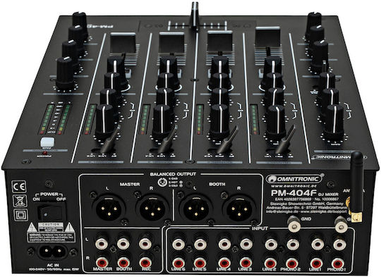 Omnitronic PM404F Analog Mixer 2 Channels & Bluetooth