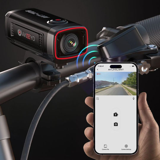 Akeeyo 512GB Action Camera 2K Underwater and Wi-Fi Black