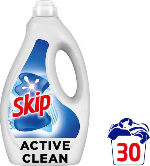 Skip Active Clean Liquid Laundry Detergent for Coloreds and Woolen Clothes (30 Doses)