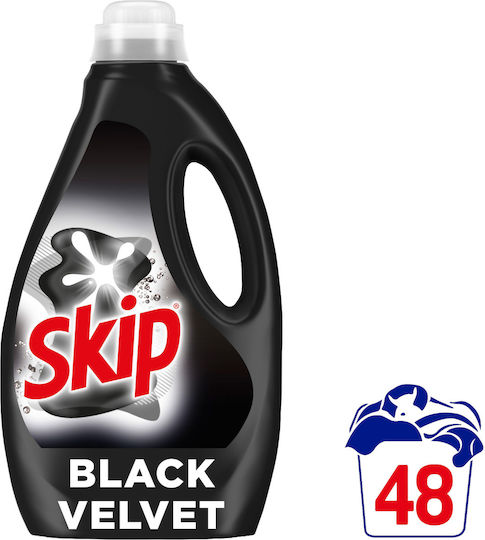 Skip Black Velvet Υγρό Απορρυπαντικό για Μαύρα Ρούχα 2.4lt (48 Μεζούρες)