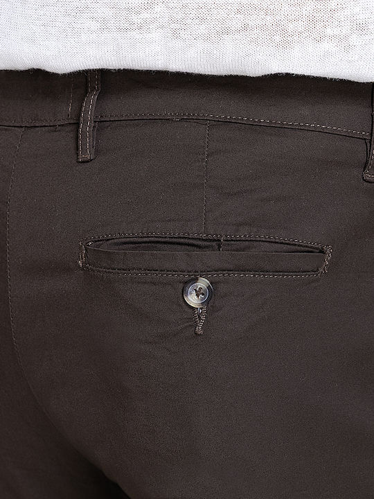 Trousers in Slim Fit Brown P2176/Brown