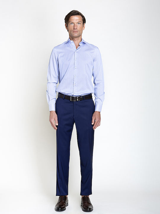 Vardas Langärmeliges Herrenhemd Gestreift Blau Gestreift VARDA 07-03/12